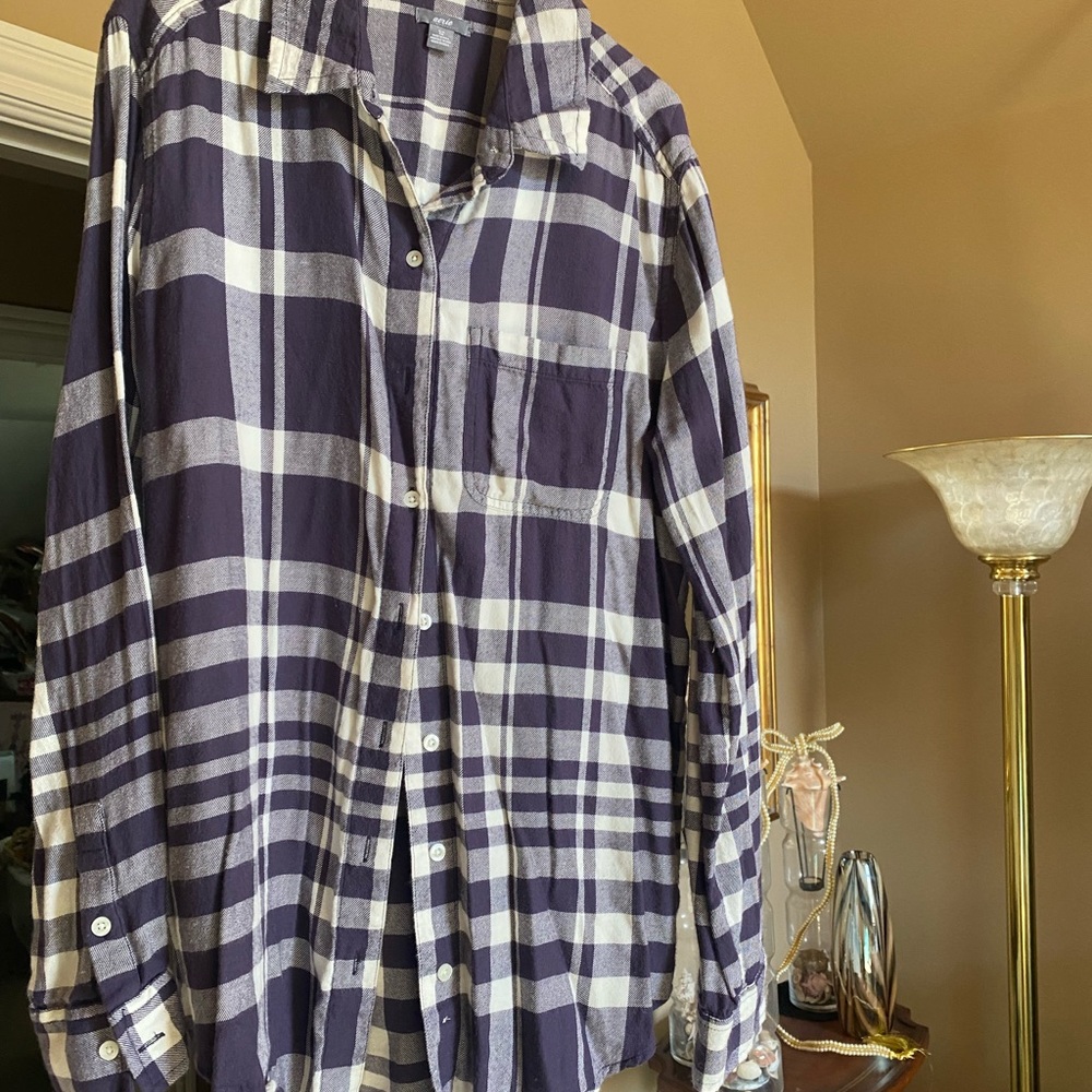 Aerie small plaid flannel shirt